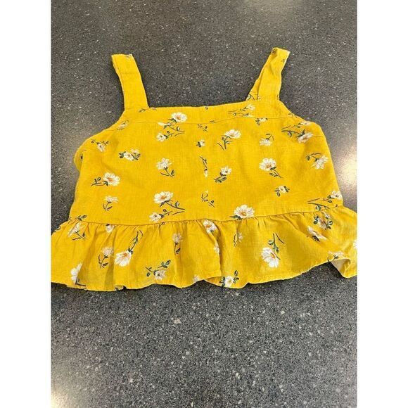 L.A. Hearts Yellow Daisy Print Top Size Medium - Picture 5 of 7